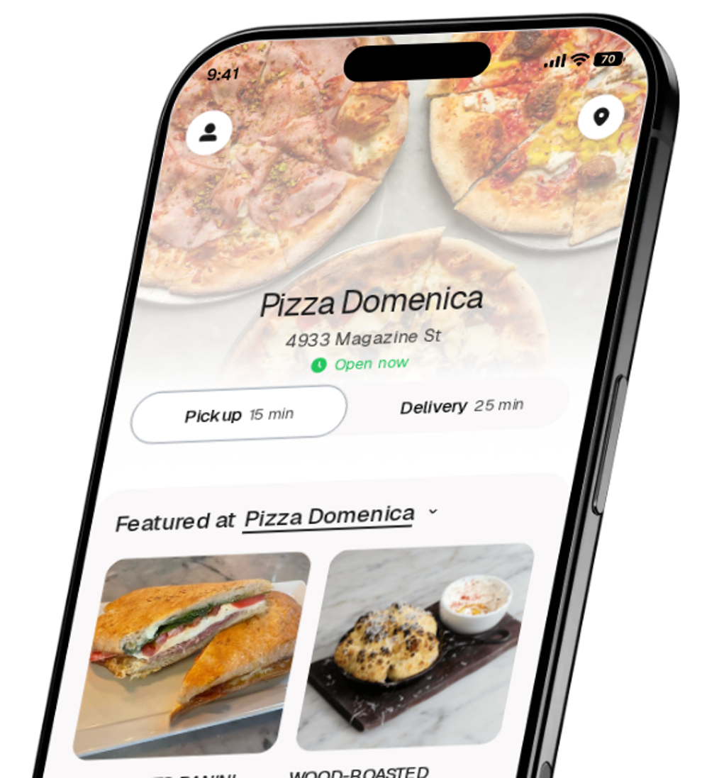 Pizza Domenica app preview